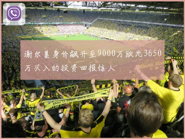 谢尔基身价飙升至9000万欧元3650万买入的投资回报惊人